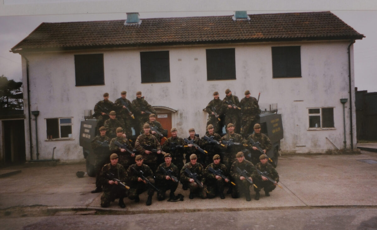 2nd Battalion join up with the 1st Battalion at Longmoor Camp in 1999