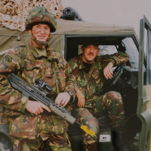 2nd Battalion A Company on Exercise POACHERS PRIDE 1999. Lieutenant Davies and Corporal Shaw. 2nd Battalion A Company on Exercise POACHERS PRIDE 1999. Lieutenant Davies and Corporal Shaw.
