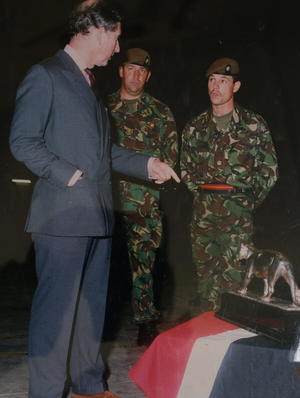 HRH The Prince of Wales visits the 2nd Battalion Royal Anglian Regiment in the Falklands HRH The Prince of Wales visits the 2nd Battalion Royal Anglian Regiment in the Falklands