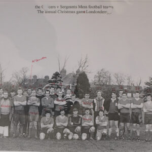 2nd Battalion, Royal Anglian Regiment, Officers' v Sergeants Messes, Annual Christmas Football match in 1982 in Londonderry 2nd Battalion, Royal Anglian Regiment, Officers' v Sergeants Messes, Annual Christmas Football match in 1982 in Londonderry