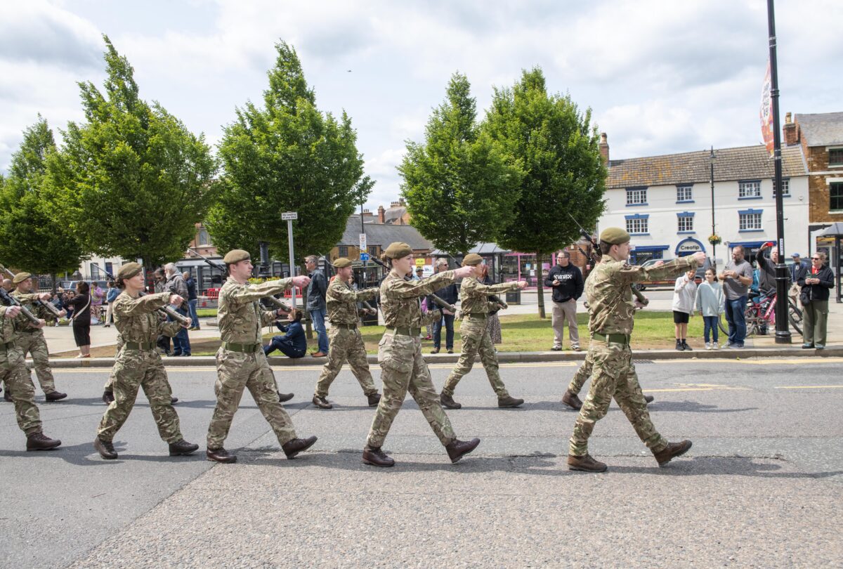 Royal Anglian Regiment Kettering parade Jun 25 Royal Anglian Regiment Kettering parade Jun 25