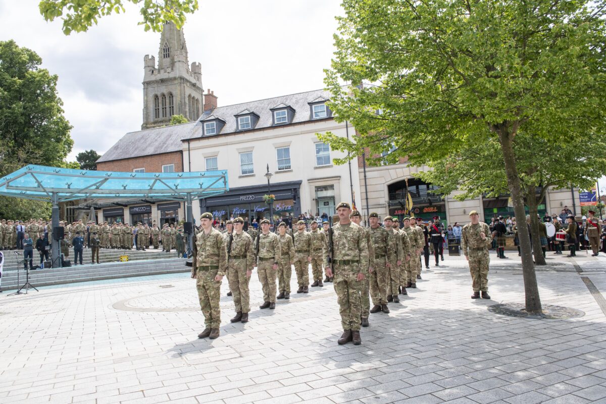 Royal Anglian Regiment Kettering parade Jun 25 Royal Anglian Regiment Kettering parade Jun 25