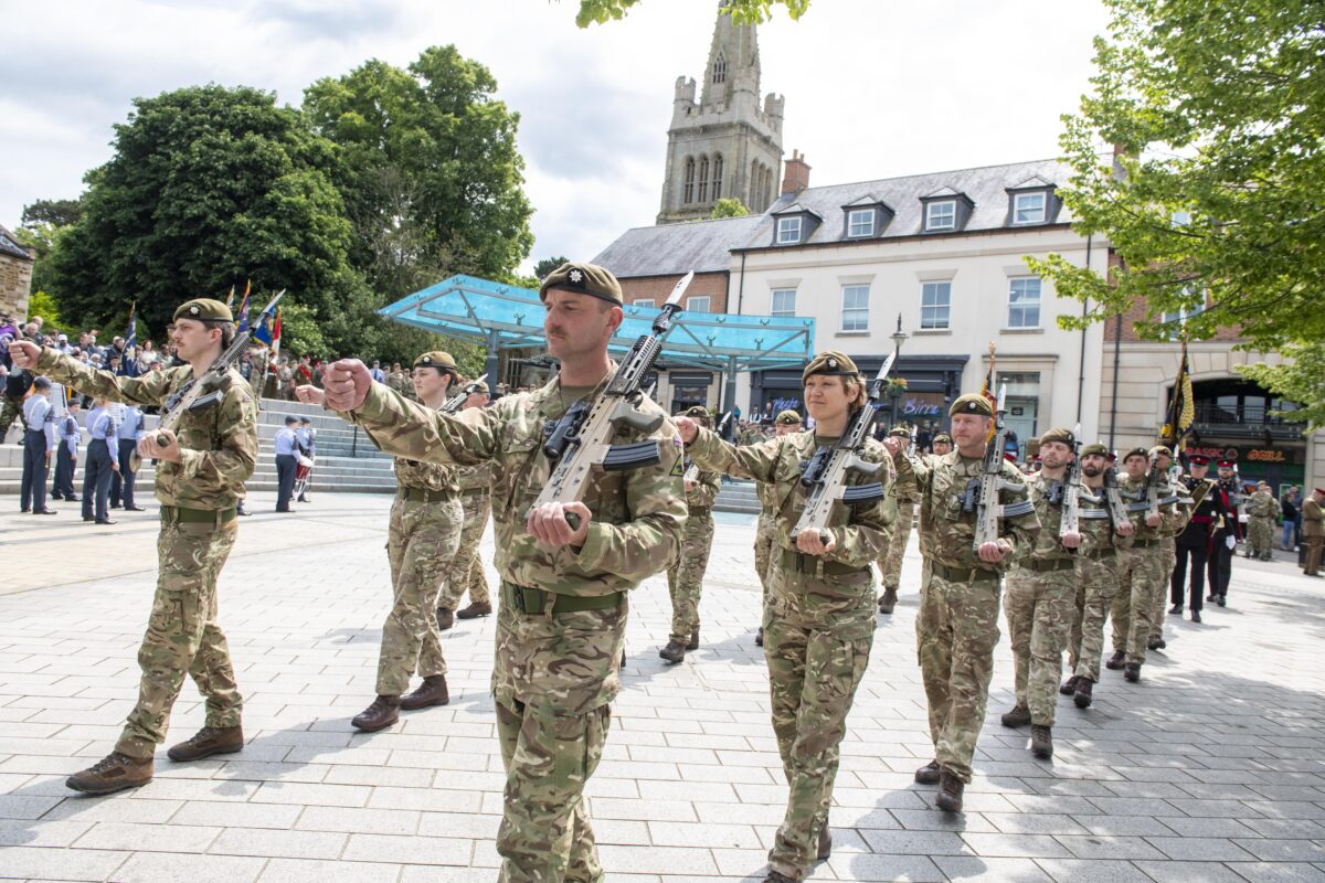 Royal Anglian Regiment Kettering parade Jun 25 Royal Anglian Regiment Kettering parade Jun 25