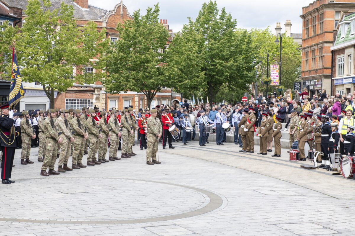 Royal Anglian Regiment Kettering parade Jun 25