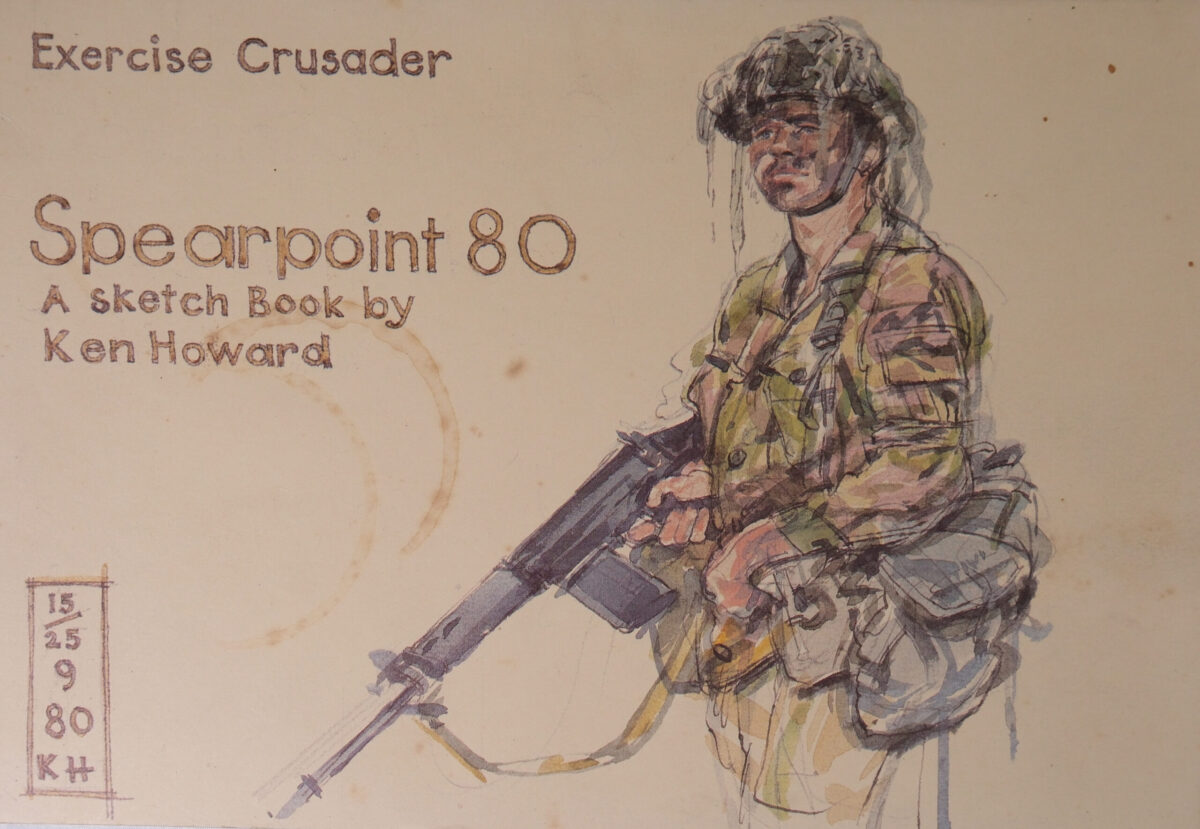 Sketch Book Exercise Crusader - Spearpoint 80 by Ken Howard Sketch Book Exercise Crusader - Spearpoint 80 by Ken Howard