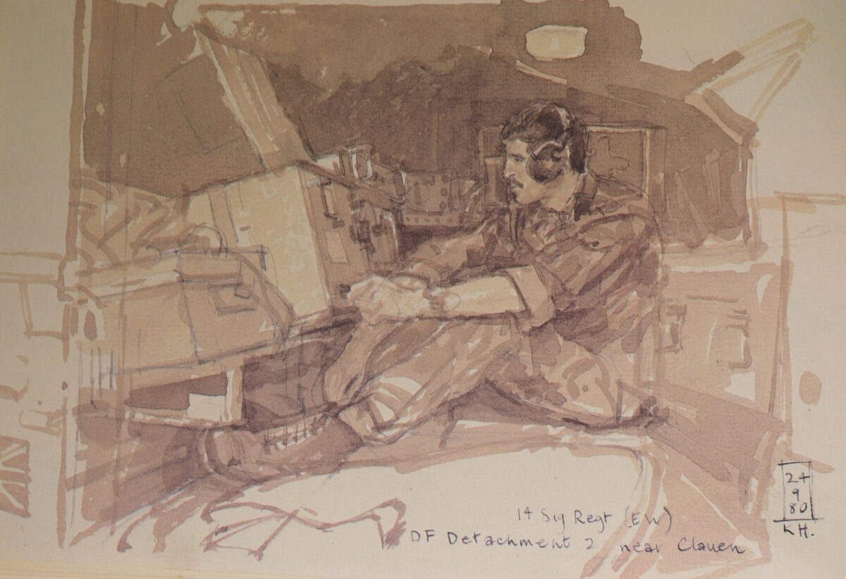 Sketch Book Exercise Crusader - Spearpoint 80 by Ken Howard. Spearpoint 80 was a large-scale Cold War military exercise. Sketch Book Exercise Crusader - Spearpoint 80 by Ken Howard. Spearpoint 80 was a large-scale Cold War military exercise.