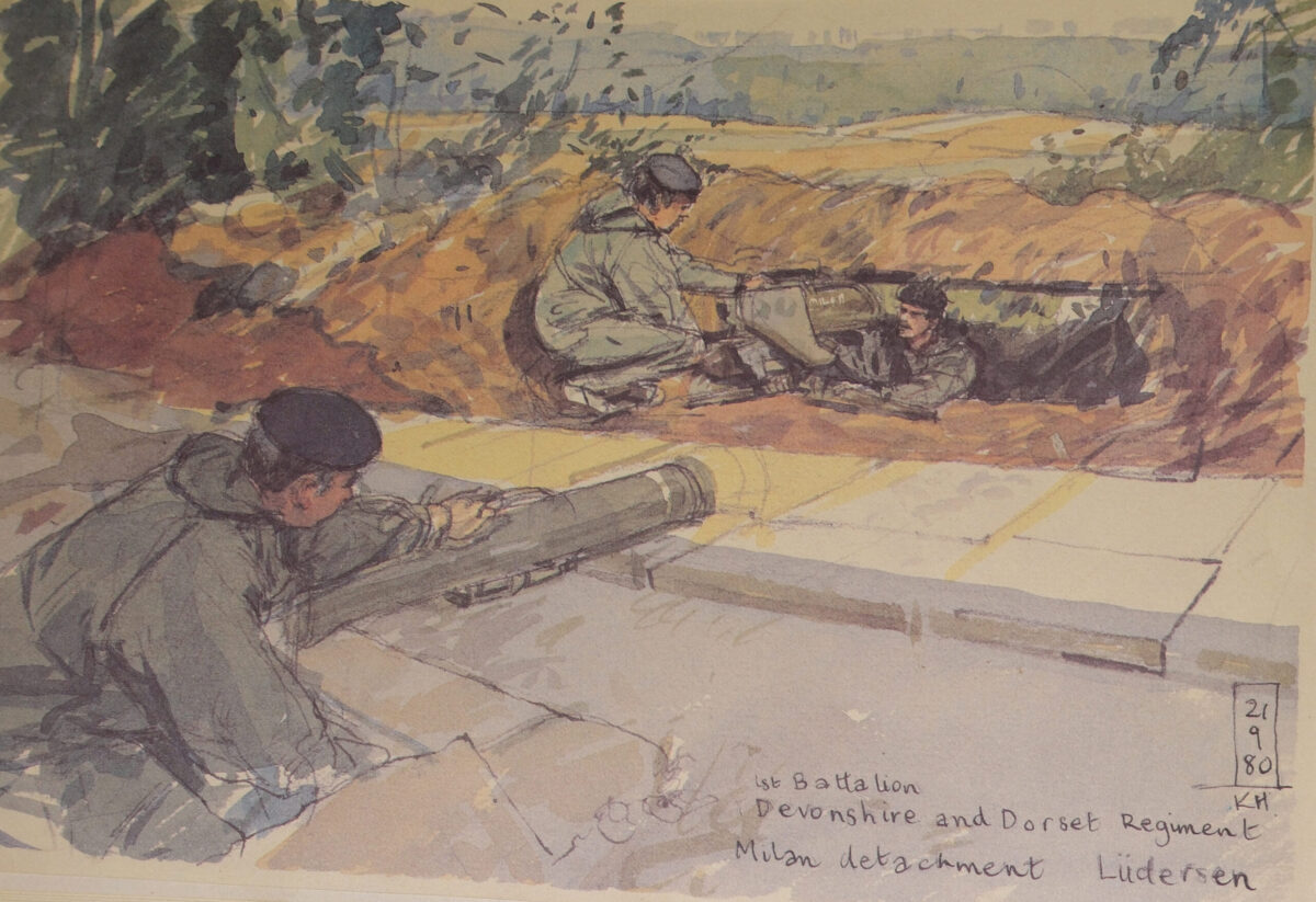 Sketch Book Exercise Crusader - Spearpoint 80 by Ken Howard. Spearpoint 80 was a large-scale Cold War military exercise. Sketch Book Exercise Crusader - Spearpoint 80 by Ken Howard. Spearpoint 80 was a large-scale Cold War military exercise.