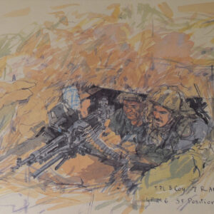 Sketch Book Exercise Crusader - Spearpoint 80 by Ken Howard. Spearpoint 80 was a large-scale Cold War military exercise. 