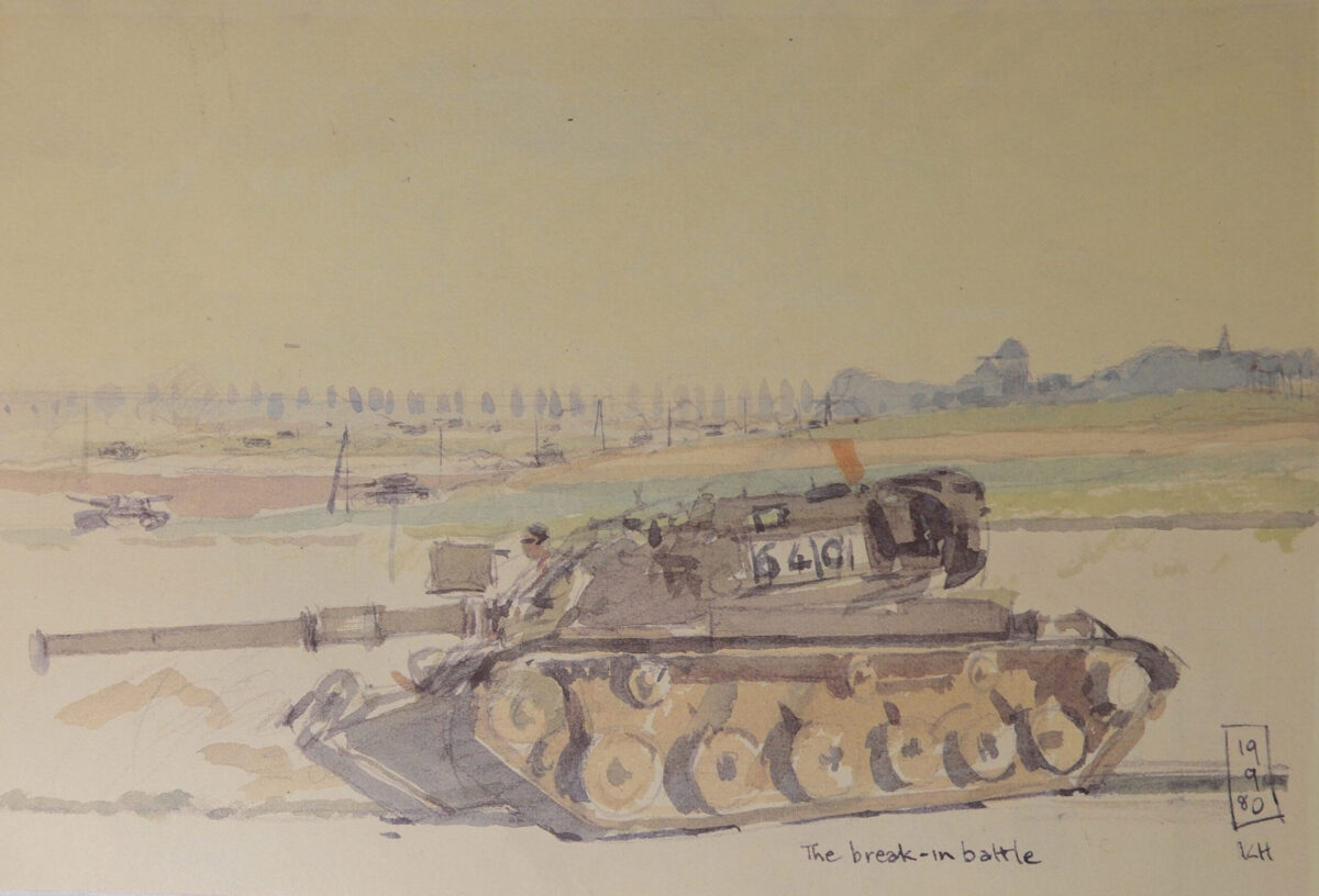 Sketch Book Exercise Crusader - Spearpoint 80 by Ken Howard. Spearpoint 80 was a large-scale Cold War military exercise. Sketch Book Exercise Crusader - Spearpoint 80 by Ken Howard. Spearpoint 80 was a large-scale Cold War military exercise.