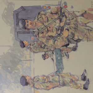 Sketch Book Exercise Crusader - Spearpoint 80 by Ken Howard. Spearpoint 80 was a large-scale Cold War military exercise. 