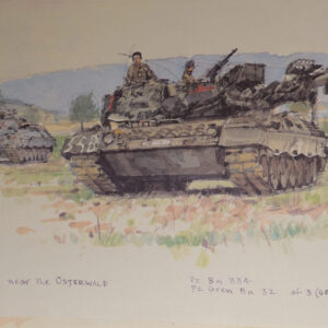 Sketch Book Exercise Crusader - Spearpoint 80 by Ken Howard. Spearpoint 80 was a large-scale Cold War military exercise. 