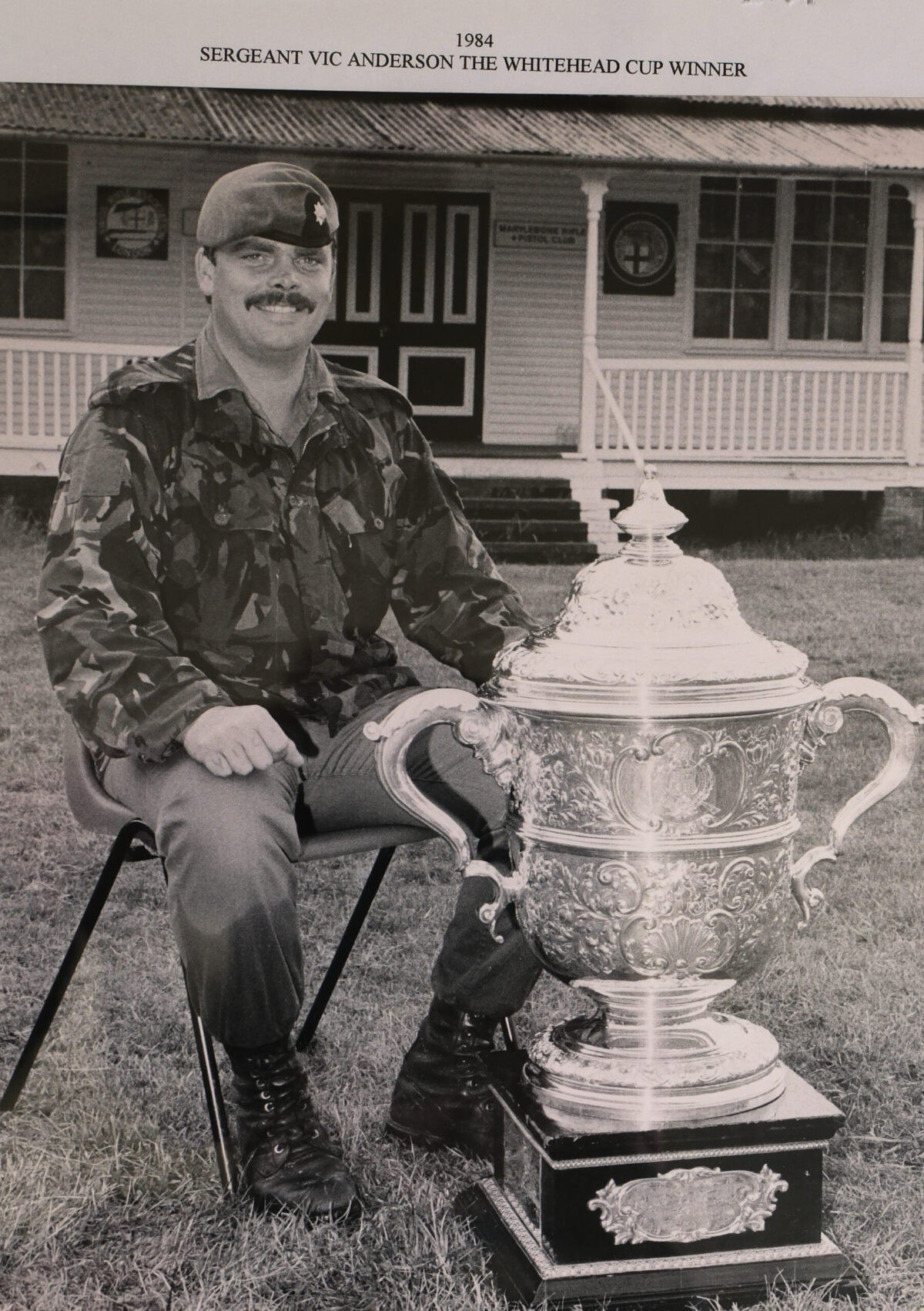 Sergeant Vic Anderson, Whitehead cup winner 1984 Sergeant Vic Anderson, Whitehead cup winner 1984