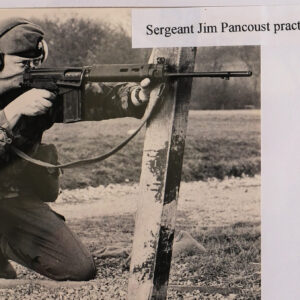 Sergeant Pancoust practices for Bisley 1983