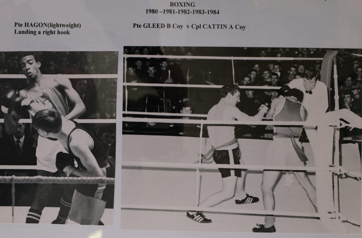 2nd Battalion - Boxing 1980-1984. Private Hagon, Private Gleed and Corporal Cattin 2nd Battalion - Boxing 1980-1984. Private Hagon, Private Gleed and Corporal Cattin