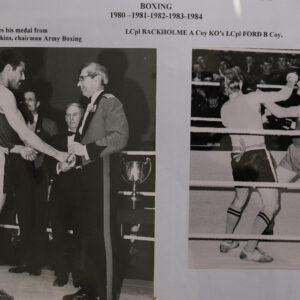 2nd Battalion - Boxing 1980-1984. Corporal Minns and Lance Corporal Backholme.