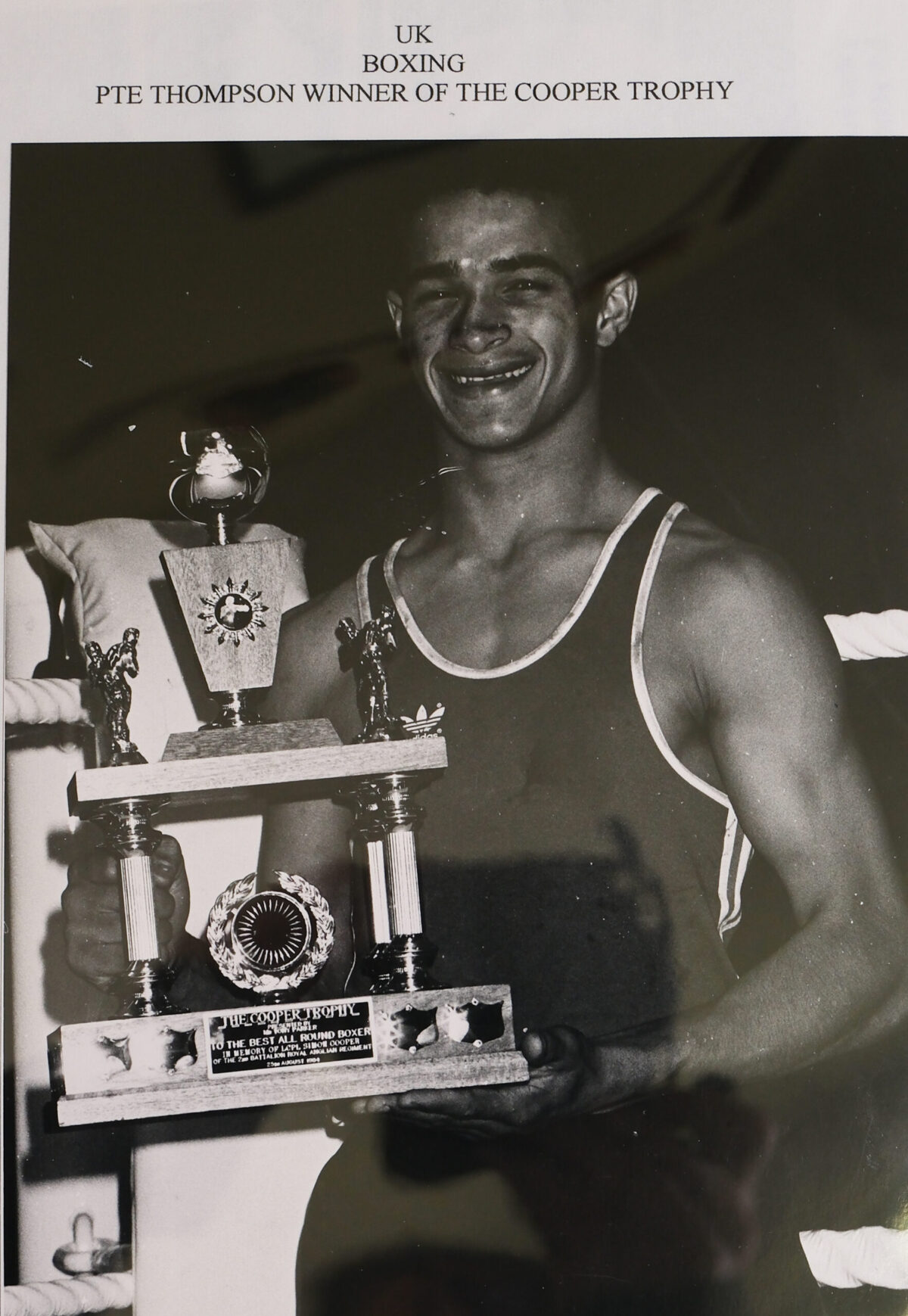 Royal Anglian Regiment Boxer Private Thompson