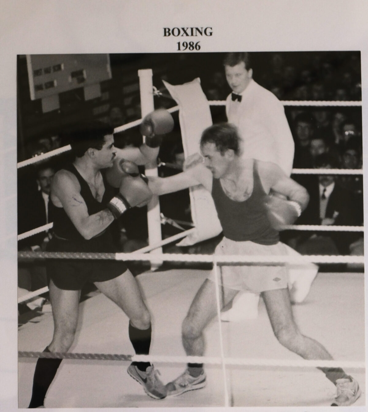 Boxing 1986. Sergeant Nunn v Private Sharpe