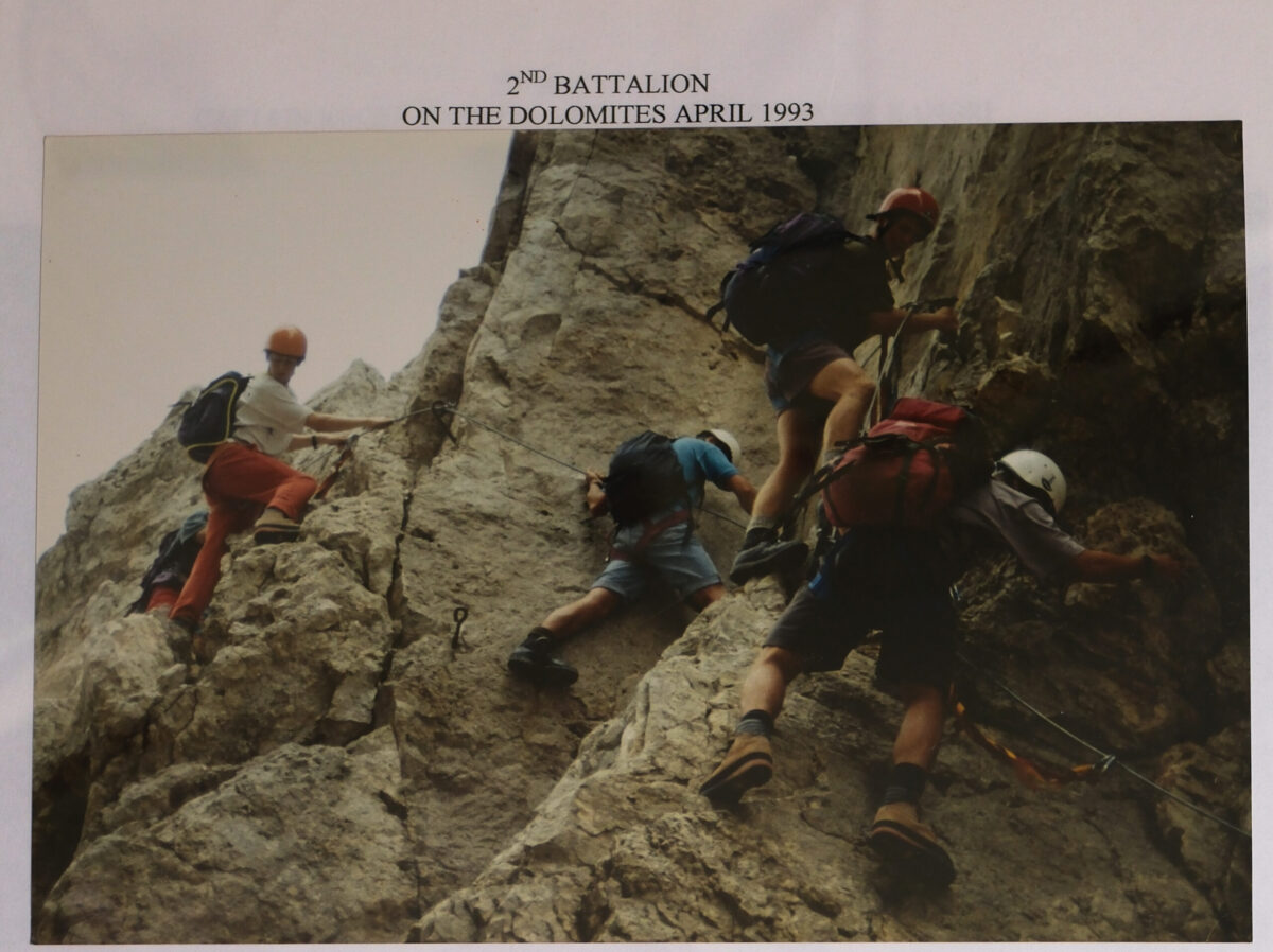2nd Battalion in the Dolomites in 1993