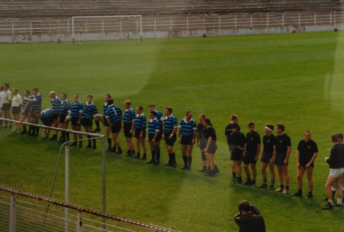 2nd Battalion at the sports stadium in Bosnia 2nd Battalion at the sports stadium in Bosnia