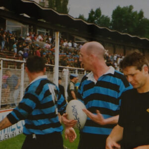 2nd Battalion at the sports stadium in Bosnia