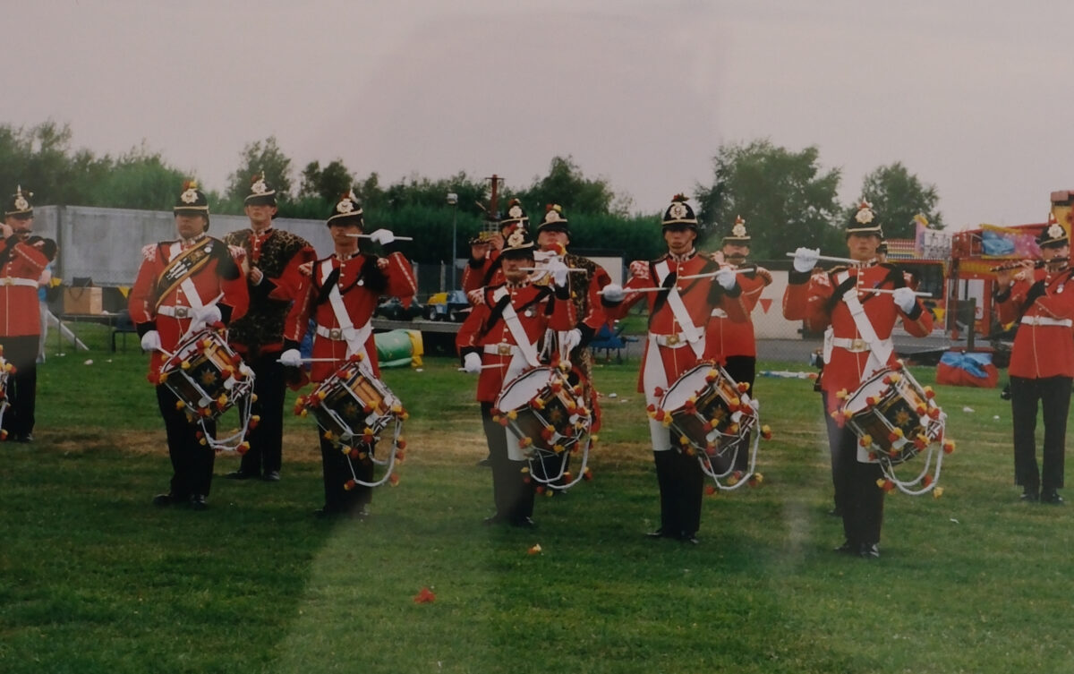 Corps of Drums on parade