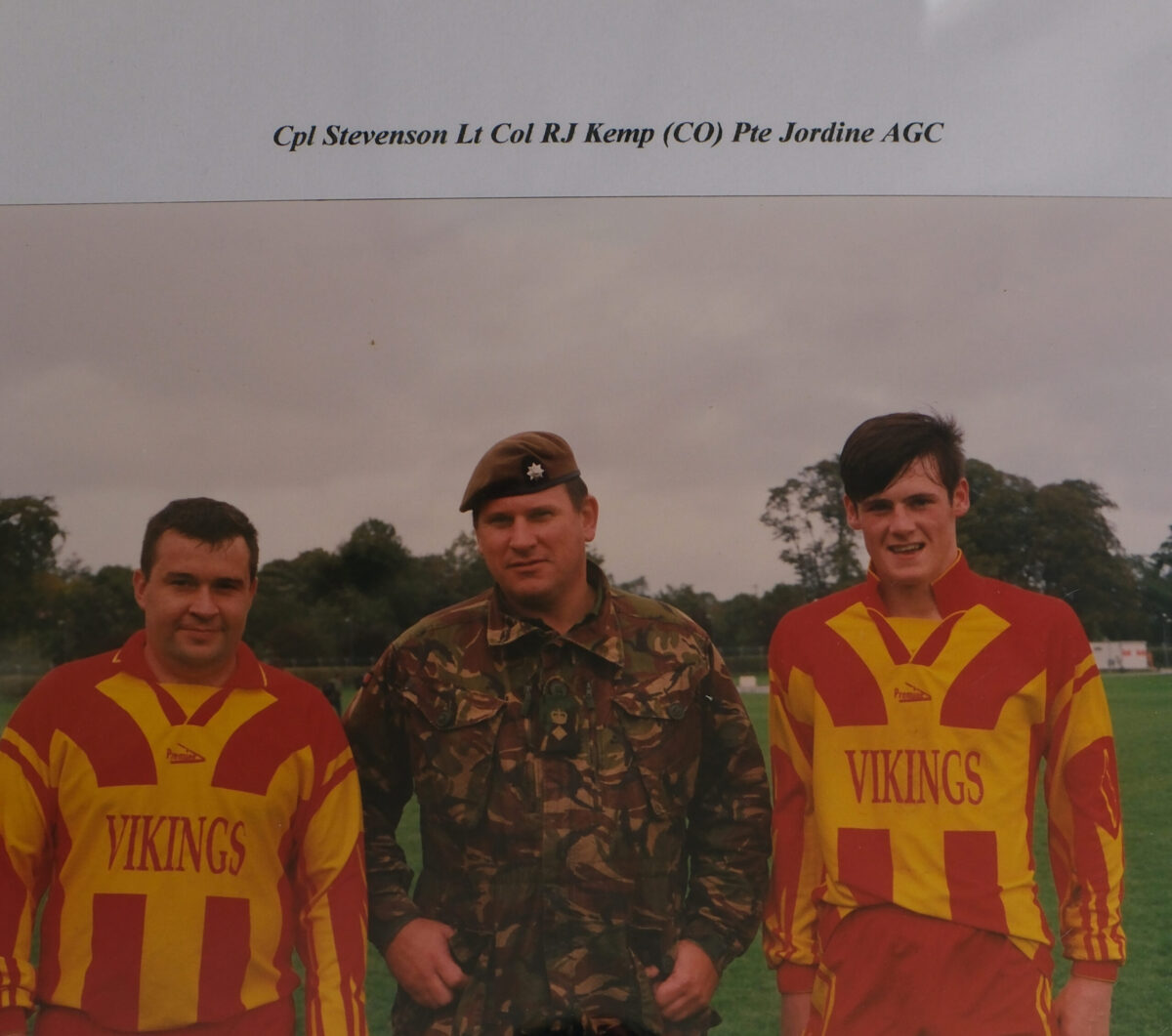 Corporal Stevenson. Lt Col Kemp and Private Jordine (AGC)