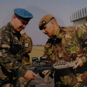 WO2 (CSM) Hill Royal Anglian Regiment, with Ukraine Soldiers WO2 (CSM) Hill Royal Anglian Regiment, with Ukraine Soldiers