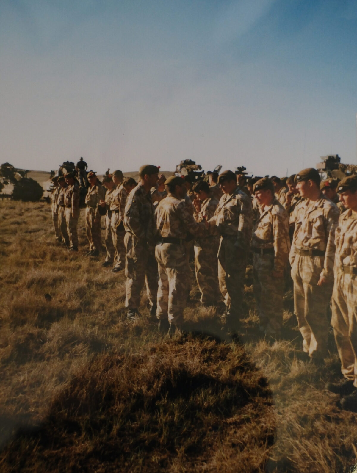 Maj Heap presenting Minden Roses on Minden Day BATUS Canada Maj Heap presenting Minden Roses on Minden Day BATUS Canada