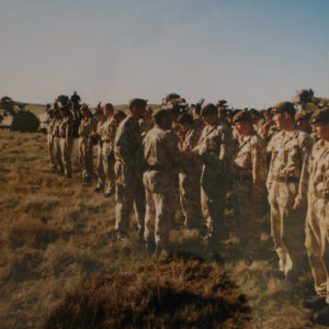 Maj Heap presenting Minden Roses on Minden Day BATUS Canada Maj Heap presenting Minden Roses on Minden Day BATUS Canada