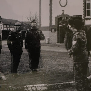 Brigadier Lawson 20 Armd Bde at Alenbrooke Barracks 1972 Brigadier Lawson 20 Armd Bde at Alenbrooke Barracks 1972