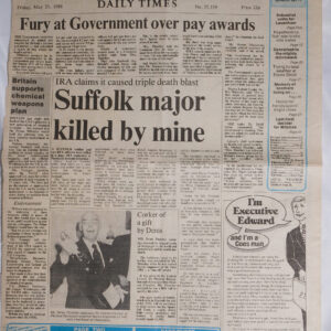Suffolk Major killed by Mine Suffolk Major killed by Mine