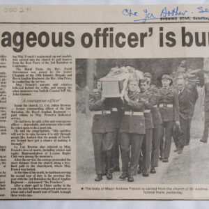 Suffolk Major killed by Mine Suffolk Major killed by Mine