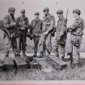 Sgt D Moore and the Assault Pioneer platoon training in 1984 Sgt D Moore and the Assault Pioneer platoon training in 1984