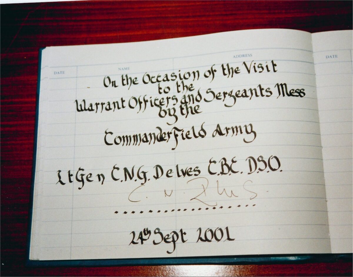 Lieutenant General 24 September 2001 Lieutenant General 24 September 2001