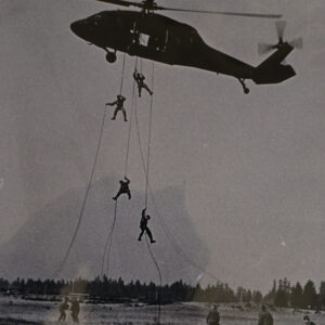 Abseiling from a Helicopter Abseiling from a Helicopter