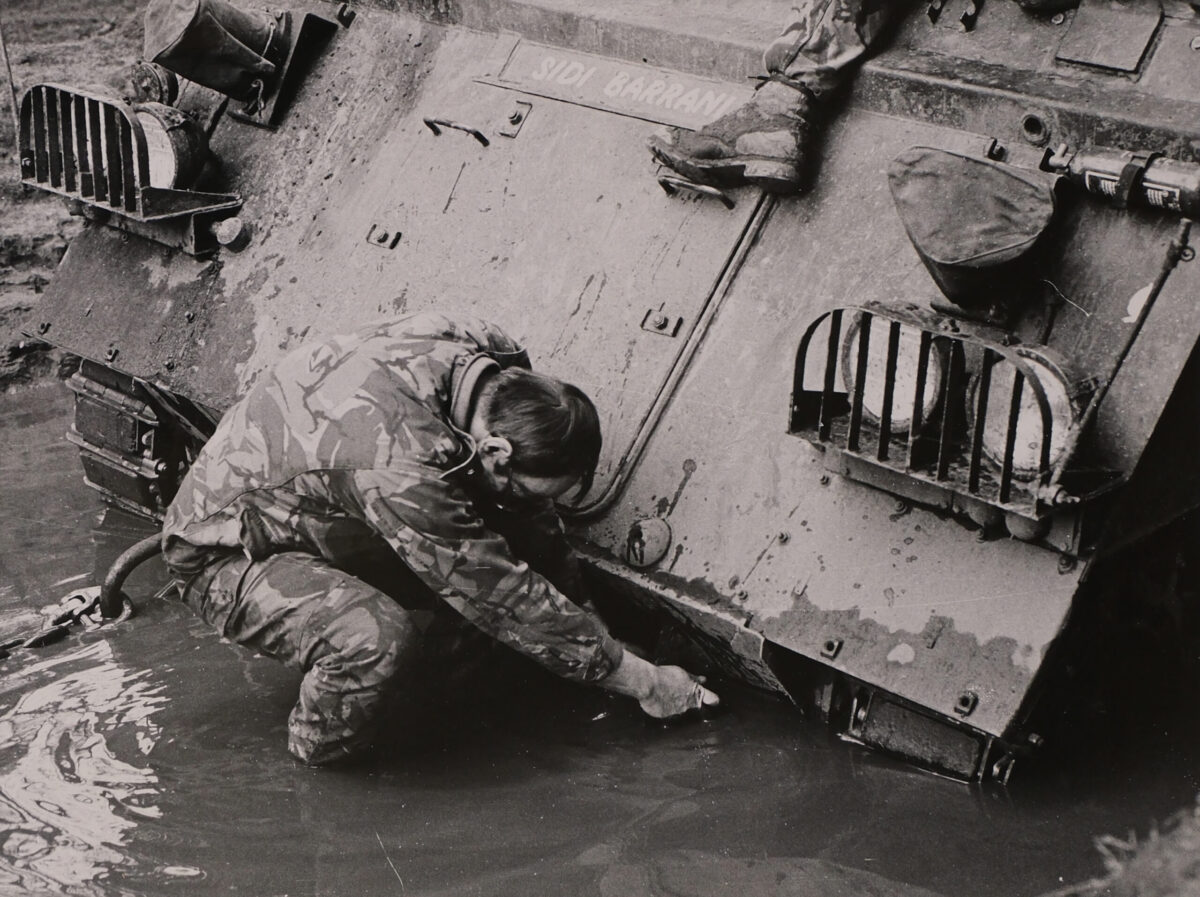 Royal Anglian Regiment Poachers training in the UK 1983