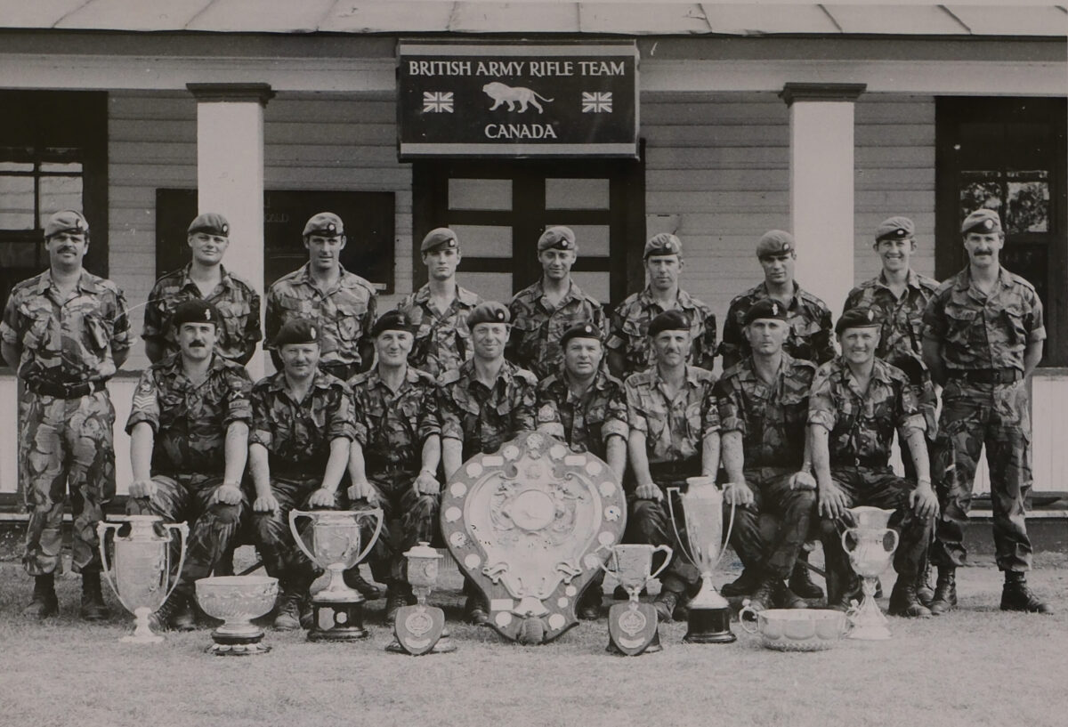 British Army Rifle Team in Canada in 1985