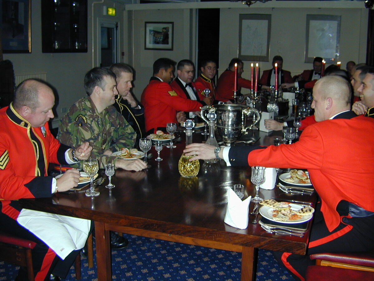 2nd Battalion Royal Anglian Regiment Commanding Officers Dine In at the Warrant Officers' and Sergeants' Mess in 2001 2nd Battalion Royal Anglian Regiment Commanding Officers Dine In at the Warrant Officers' and Sergeants' Mess in 2001