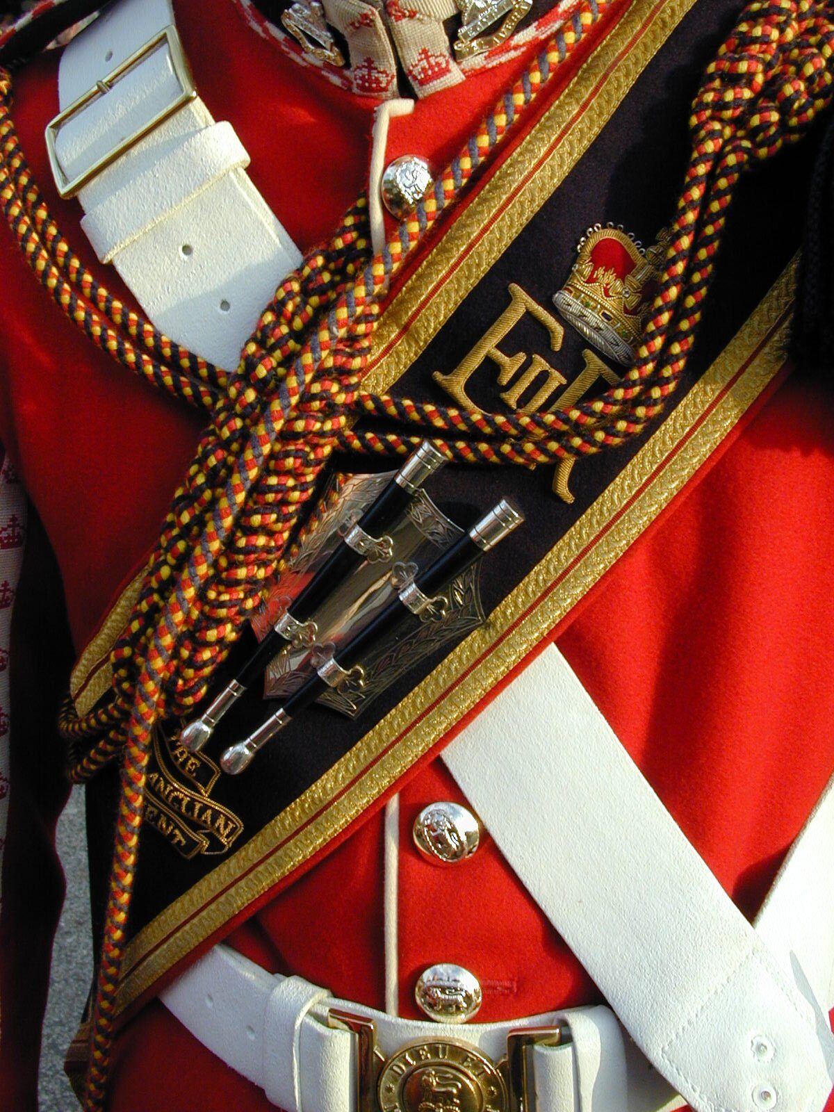 Corps of Drums, 2nd Battalion, Royal Anglian Regiment in Lincoln 2001