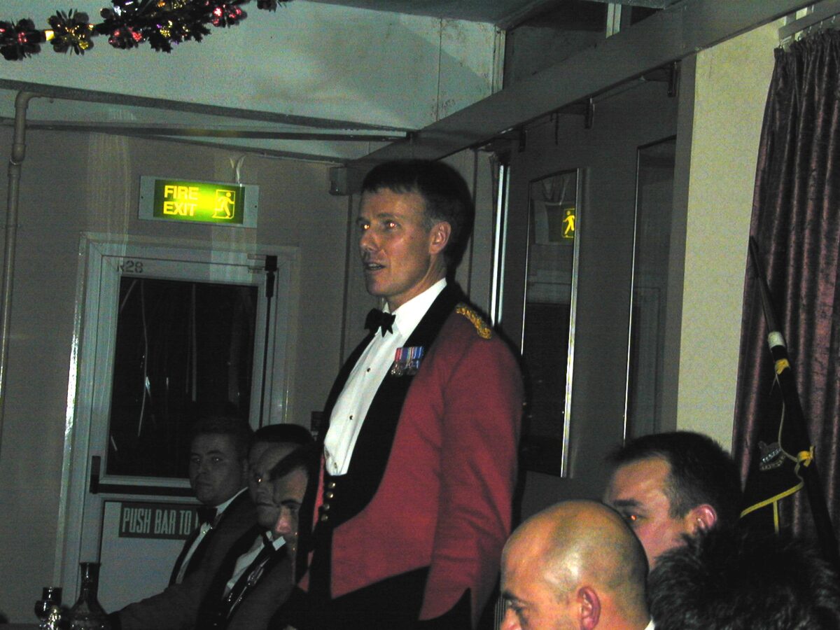 2nd Battalion Royal Anglian Regiment Commanding Officers Dine In at the Warrant Officers' and Sergeants' Mess in 2001 2nd Battalion Royal Anglian Regiment Commanding Officers Dine In at the Warrant Officers' and Sergeants' Mess in 2001