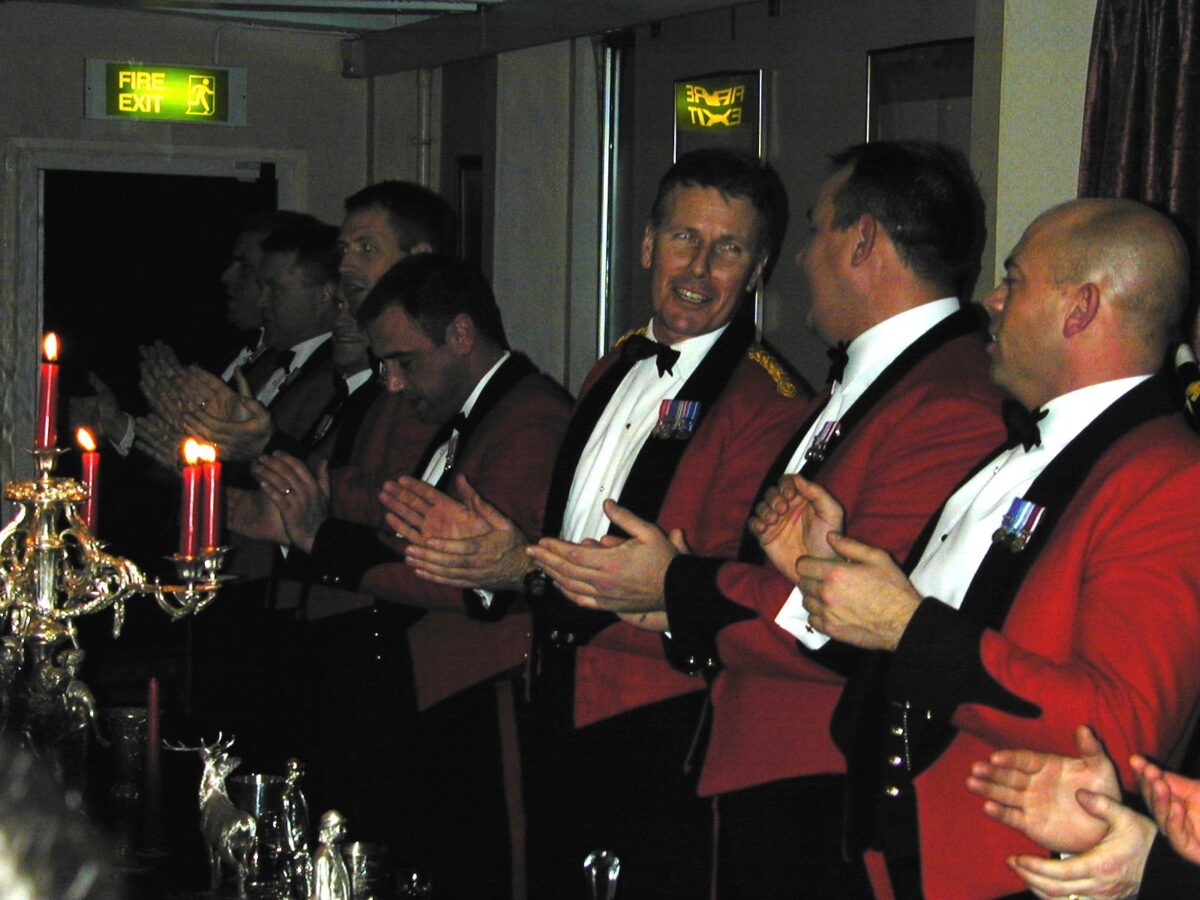 2nd Battalion Royal Anglian Regiment Commanding Officers Dine In at the Warrant Officers' and Sergeants' Mess in 2001 2nd Battalion Royal Anglian Regiment Commanding Officers Dine In at the Warrant Officers' and Sergeants' Mess in 2001