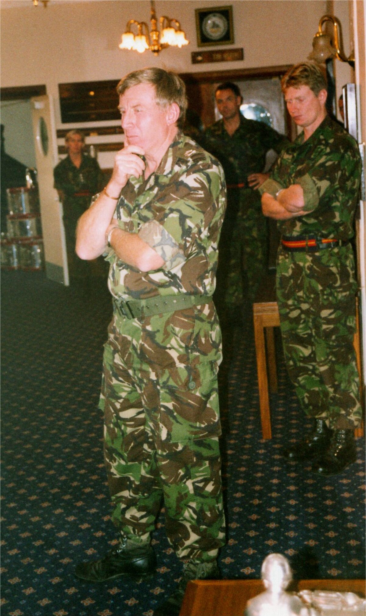 Lieutenant General C N G Delves CBE DSO visit 24 September 2001 Lieutenant General C N G Delves CBE DSO visit 24 September 2001