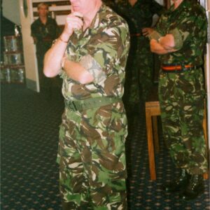 Lieutenant General C N G Delves CBE DSO visit 24 September 2001