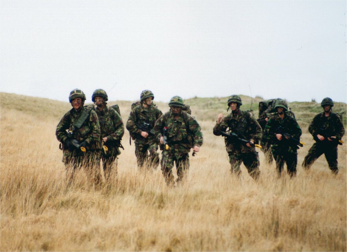2nd Battalion, Royal Anglian Regiment training circa 2001