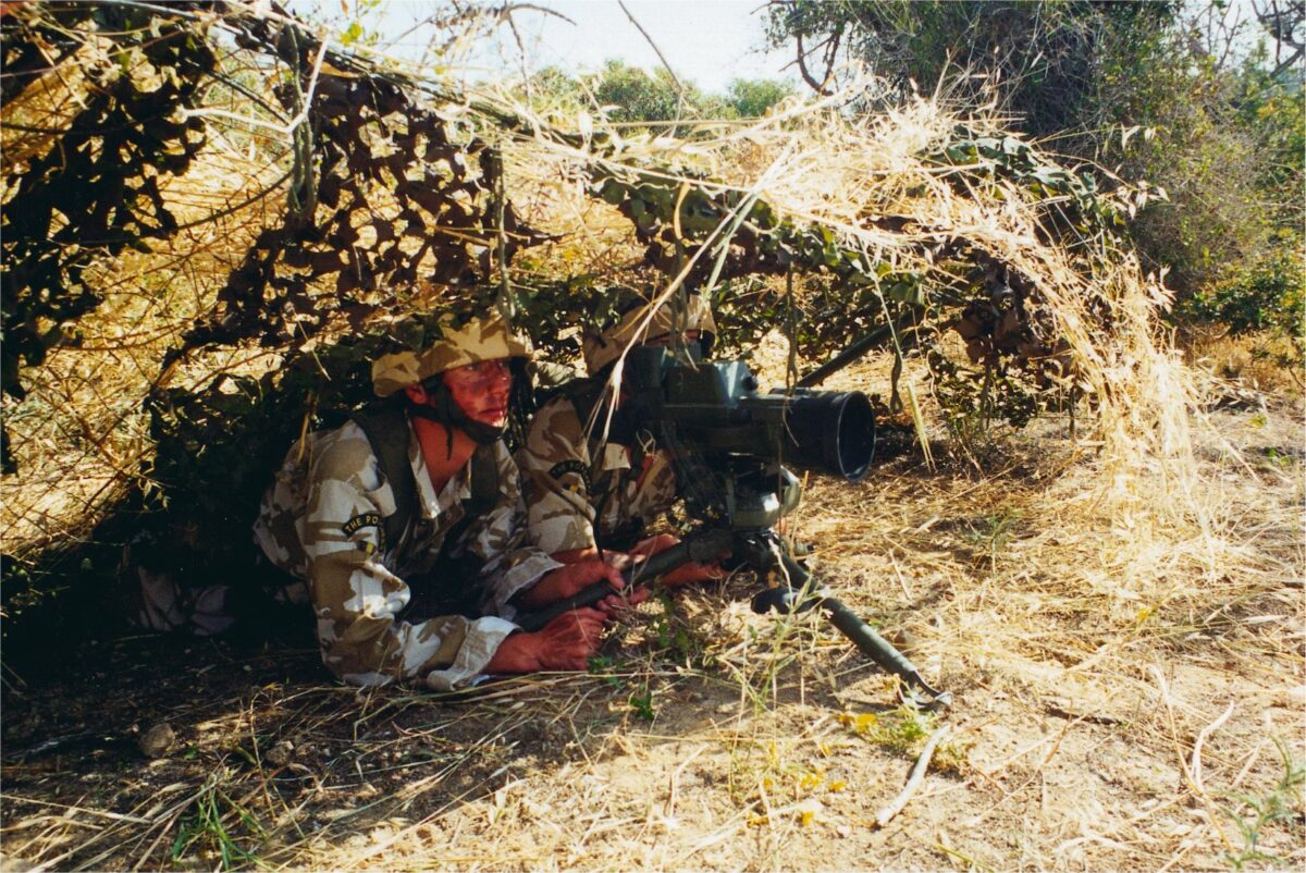 Mortar Platoon 2nd Battalion, Royal Anglian Regiment in Cyprus 2001/2