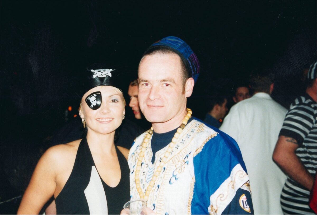D Company 2nd Battalion Royal Anglian Regiment XMAS party in 2001.