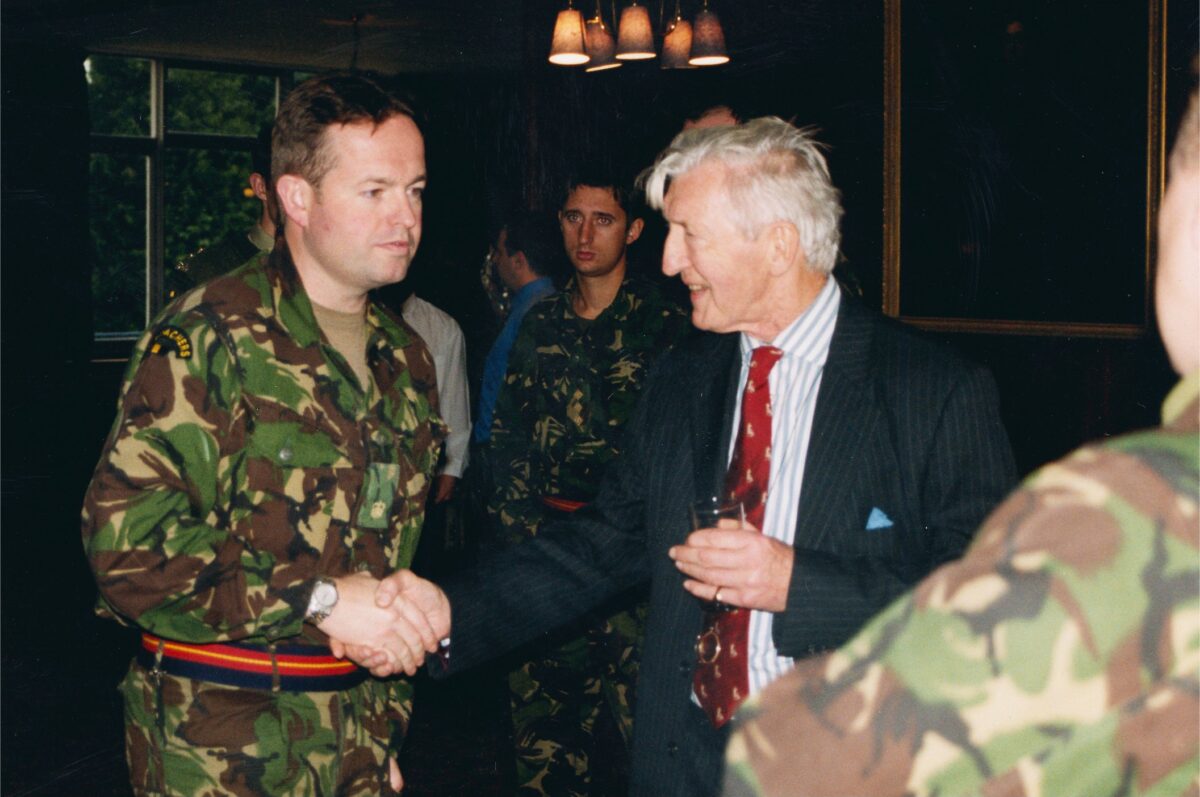Visit of Nephew of Captain T R Colyer-Ferguson VC Visit of Nephew of Captain T R Colyer-Ferguson VC