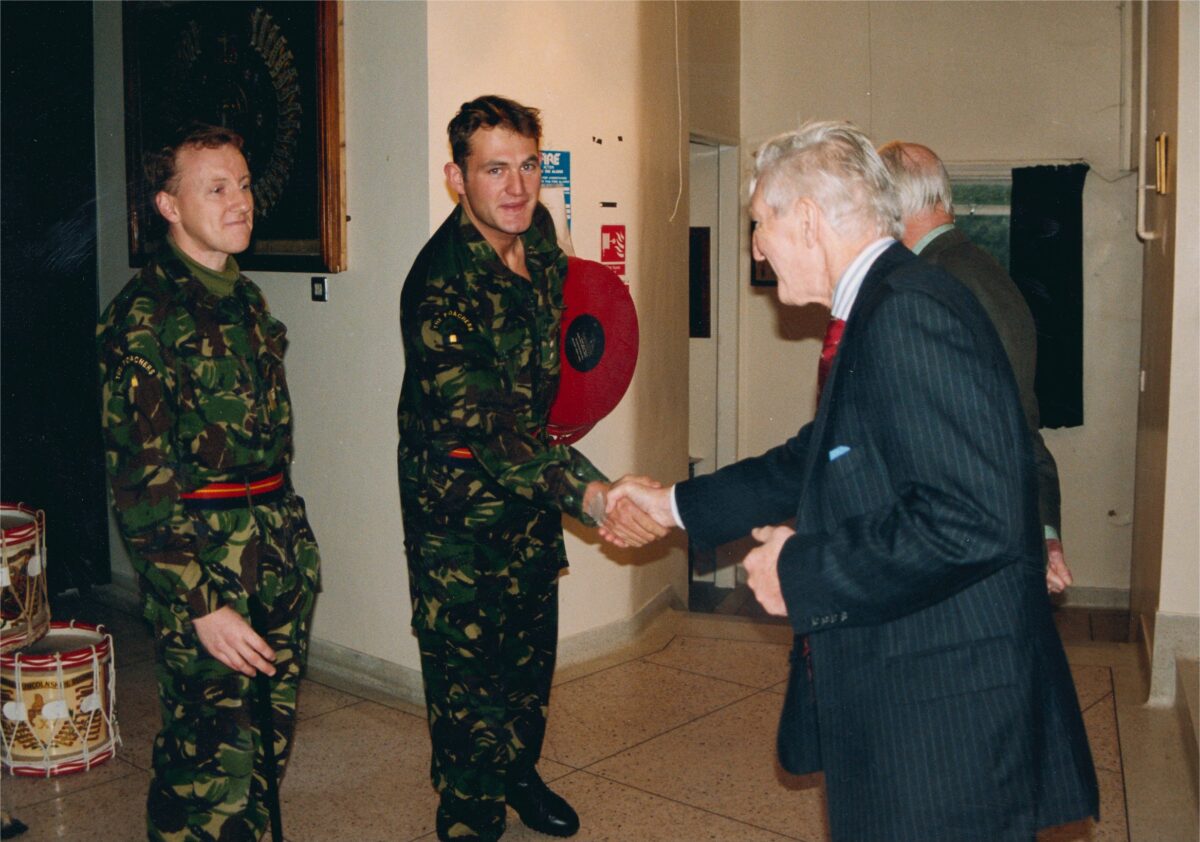 Visit of Nephew of Captain T R Colyer-Ferguson VC Visit of Nephew of Captain T R Colyer-Ferguson VC