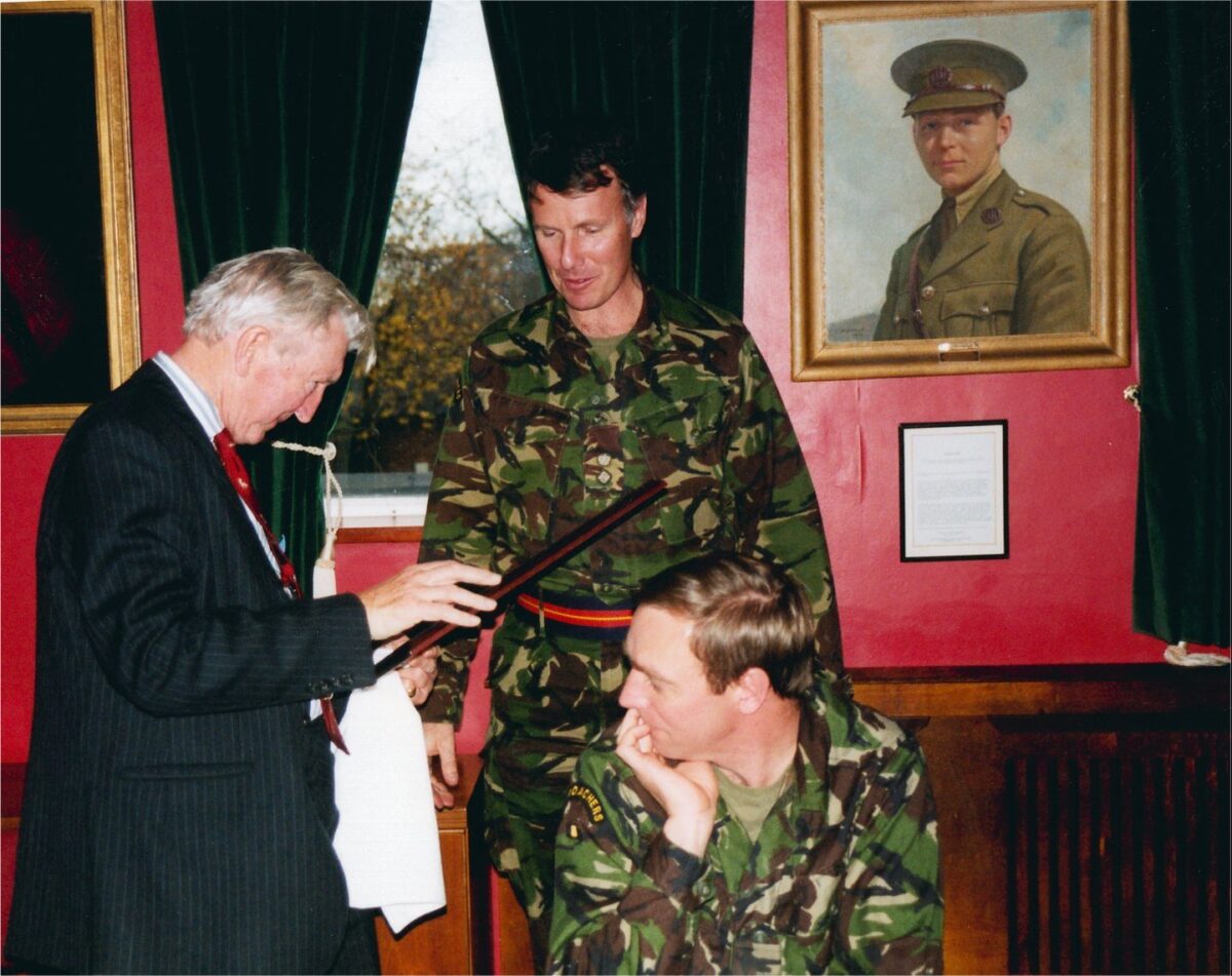 Visit of Nephew of Captain T R Colyer-Ferguson VC