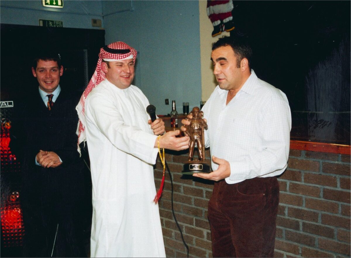 D Company 2nd Battalion Royal Anglian Regiment XMAS party in 2001.